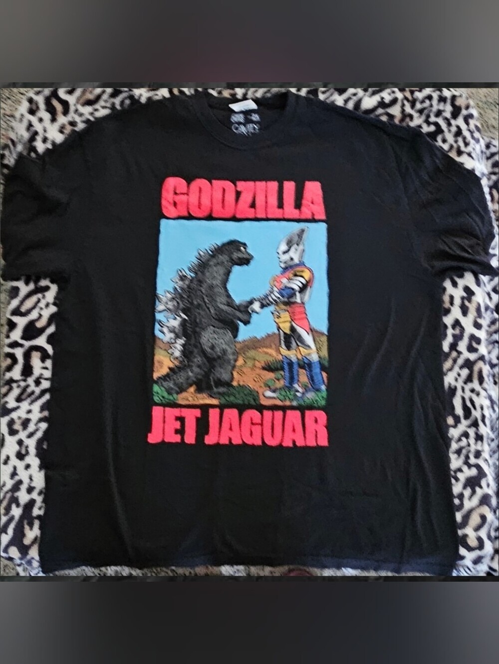 Godzilla Jet Jaguar Handshake Shirt XXL Excellent Condition